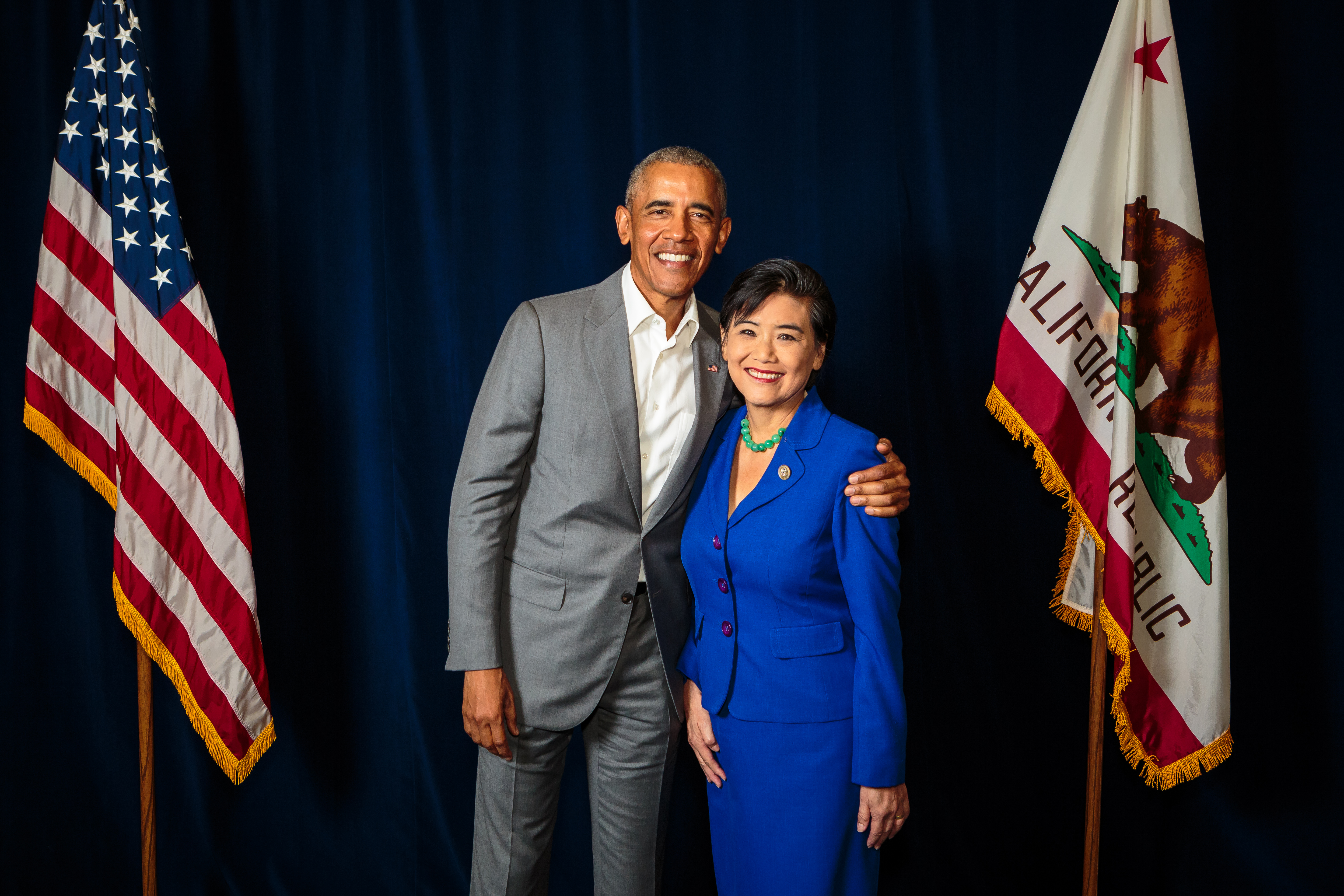 Judy and President Obama